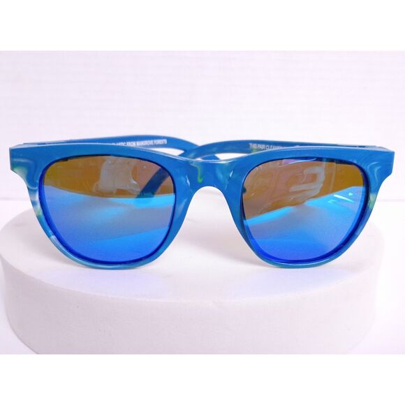 Pangea Movement City Recycled Plastic Ocean Blue / Blue Mirror Sunglasses main image 10